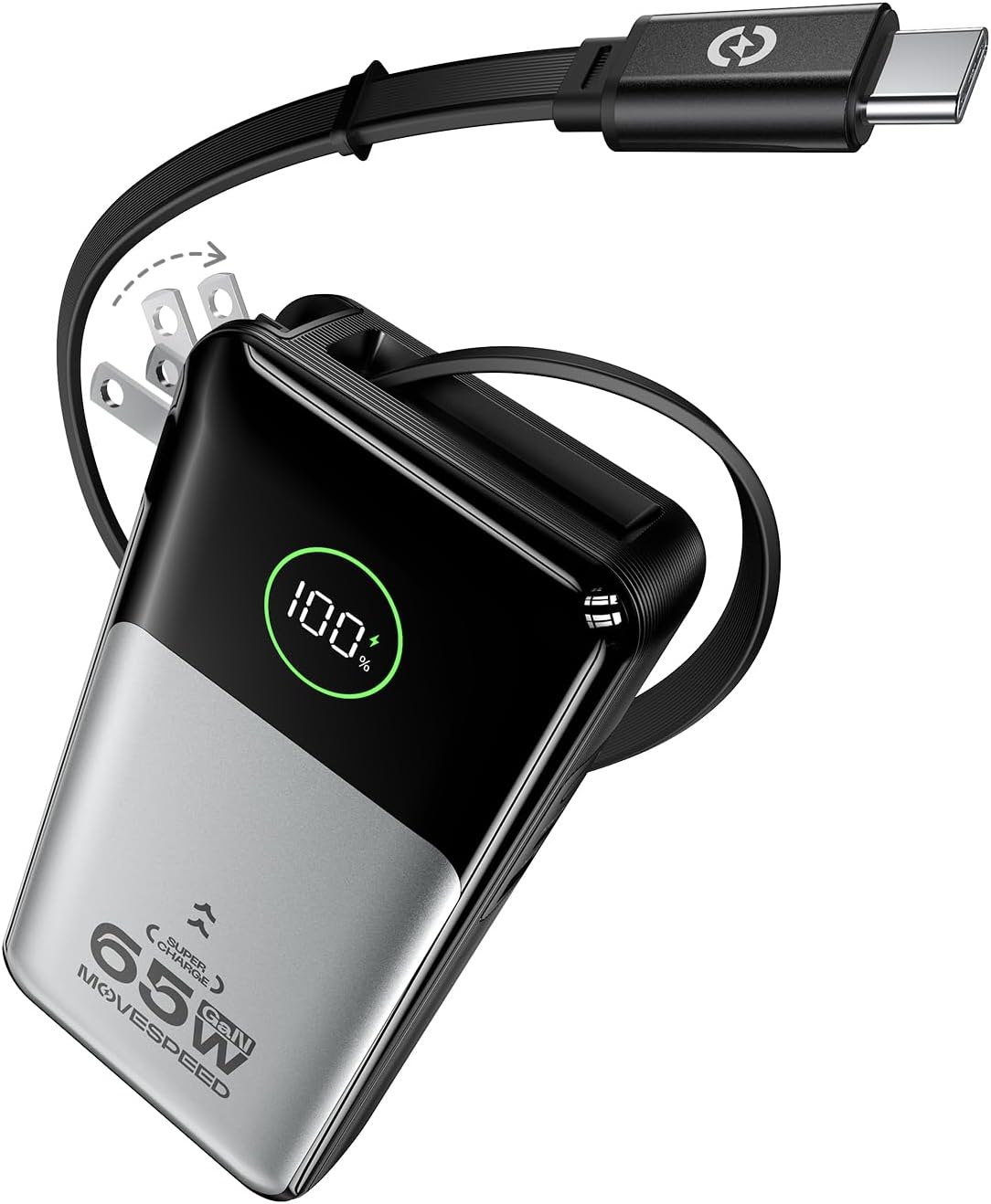 MOVE SPEED Portable Charger 20000mAh 65W Power Bank for Travel