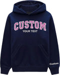 Custom Embroidered Filled Glitter Hoodie - Personalized Text