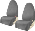 Car Seat Covers 2pcs Grey Waterproof Towel Seat Cover - Sweat