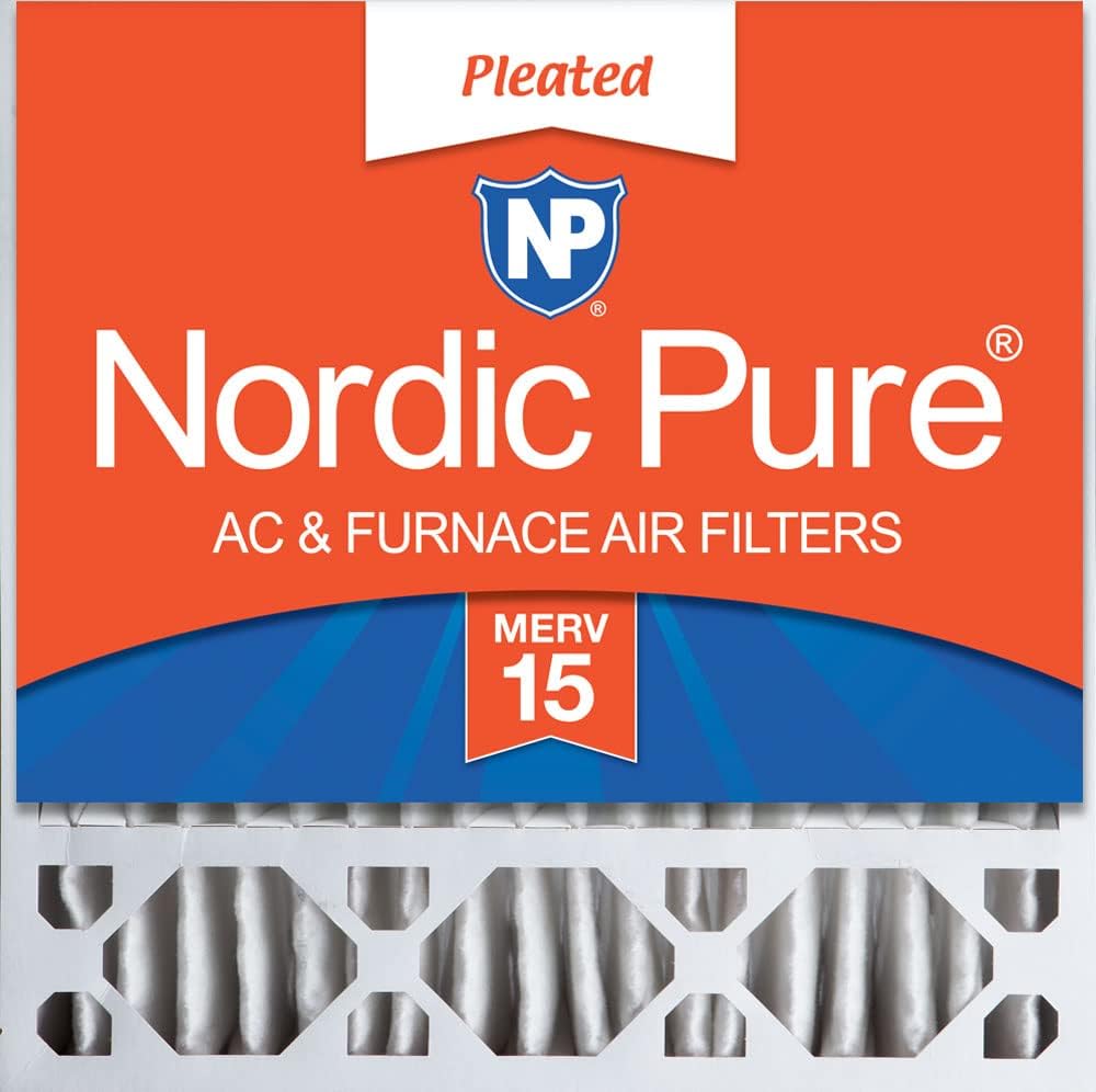 Nordic Pure 20x20x5 MERV 15 Air Filter for Superior Filtration