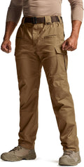 CQR Men's Flex Stretch Tactical Pants for Outdoor Duty - Ripstop