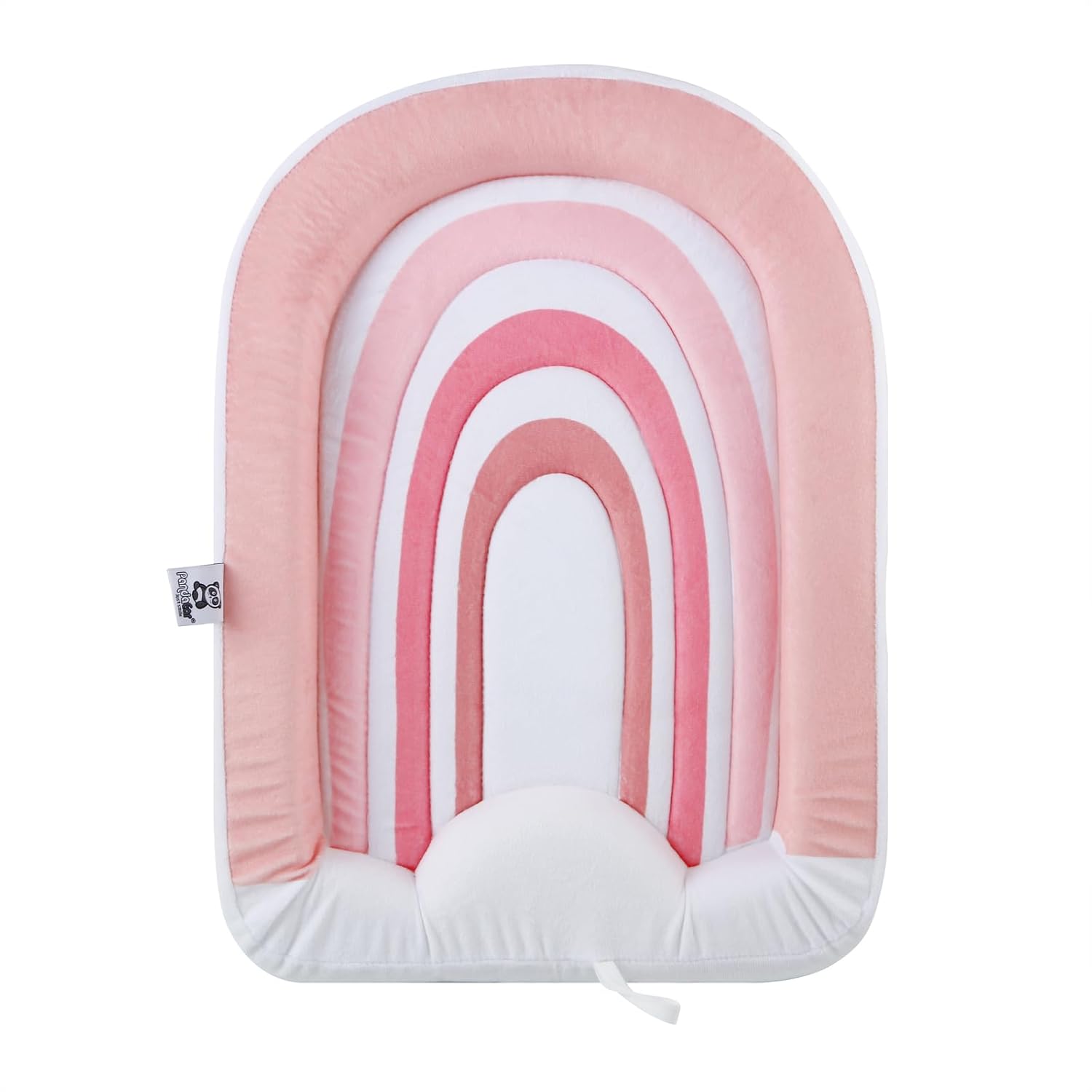 PandaEar Baby Bath Pad | Soft Rainbow Cushion for Gentle Infant Bathing