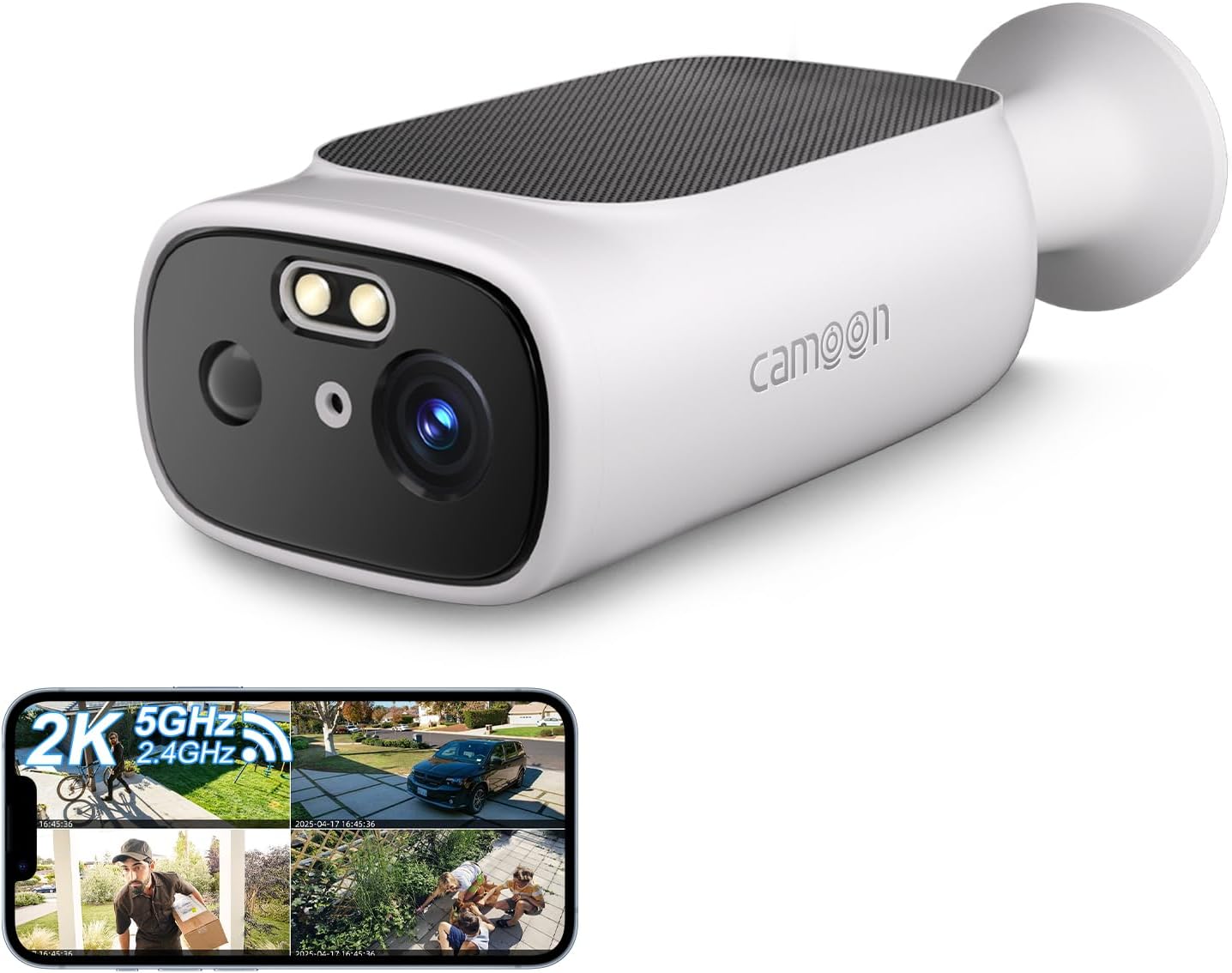 5G Security Camera Outdoor Wireless WiFi with Solar Power