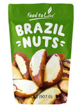 Brazil Nuts 2 lb Raw Whole Unsalted - High Selenium Snack