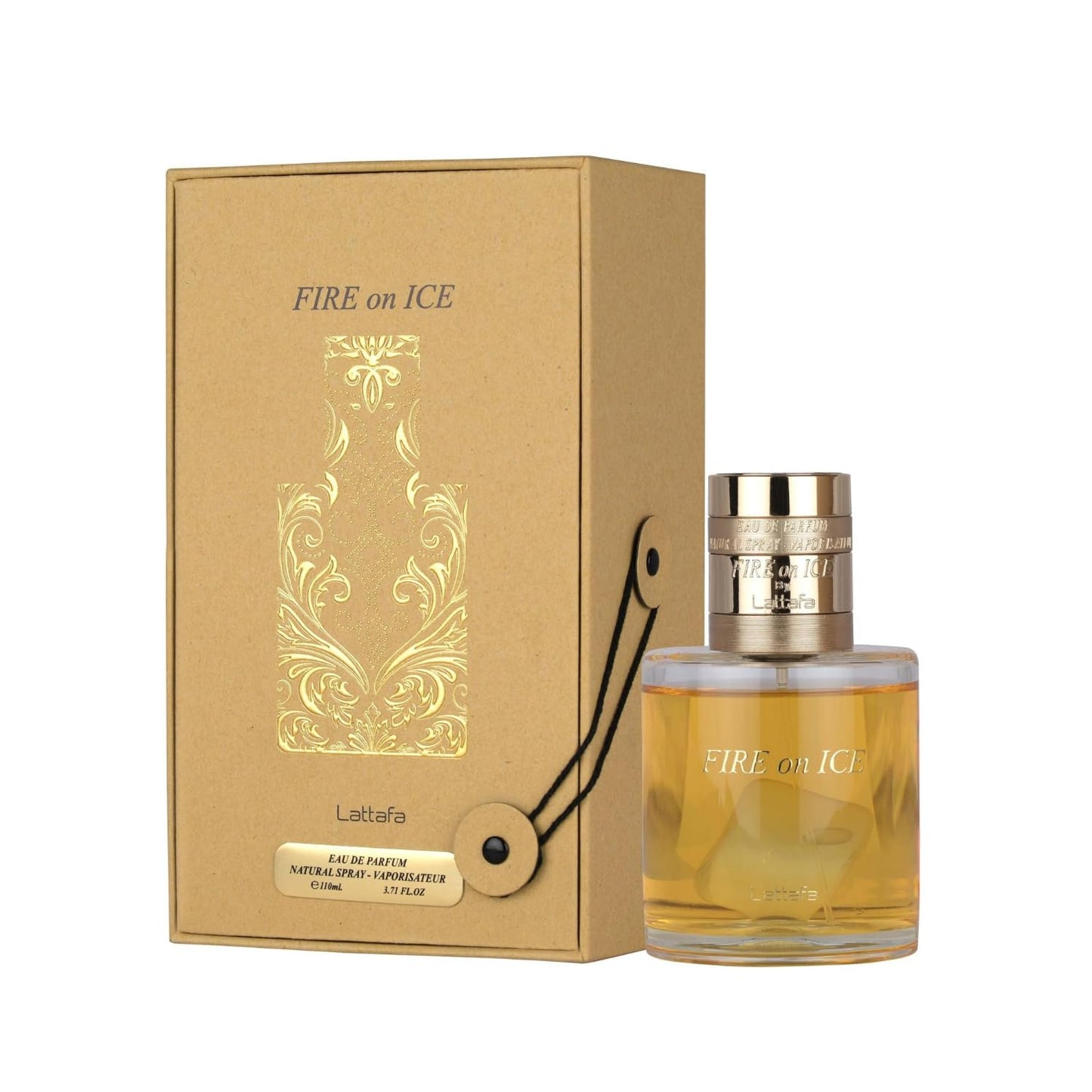 Lattafa Fire On Ice Eau de Parfum Spray for Unisex 3.71 Ounce