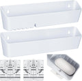 Tip Out Tray for Sink 11in 2 Pack - Front Sink Drawer Organizers