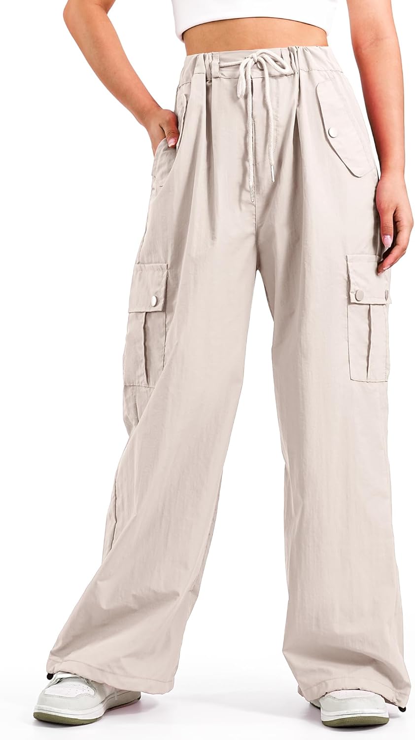 KEREDA Cargo Pants for Girls - Stylish Baggy Joggers with Pockets