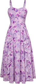 Belle Poque Sun Dresses for Women Boho Midi Ruffle Dress (Style KT2V)