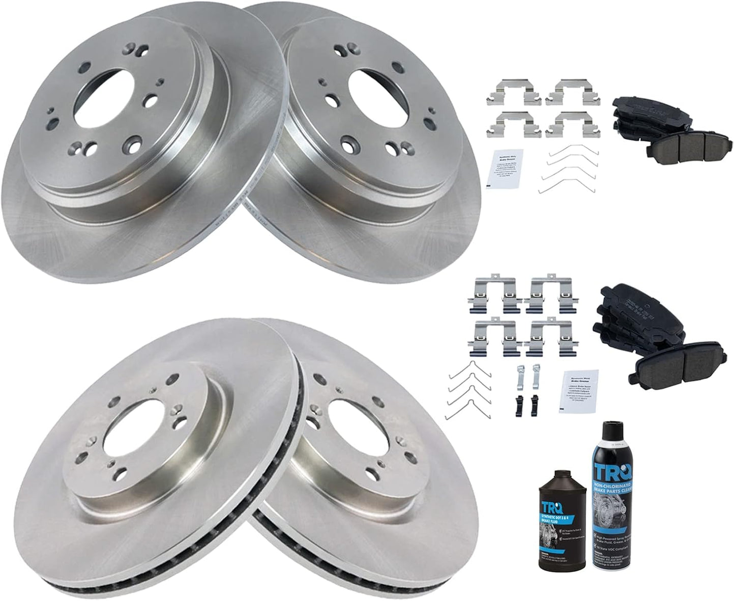 TRQ Brake Pad & Rotor Kit for 2011-2014 Honda Odyssey