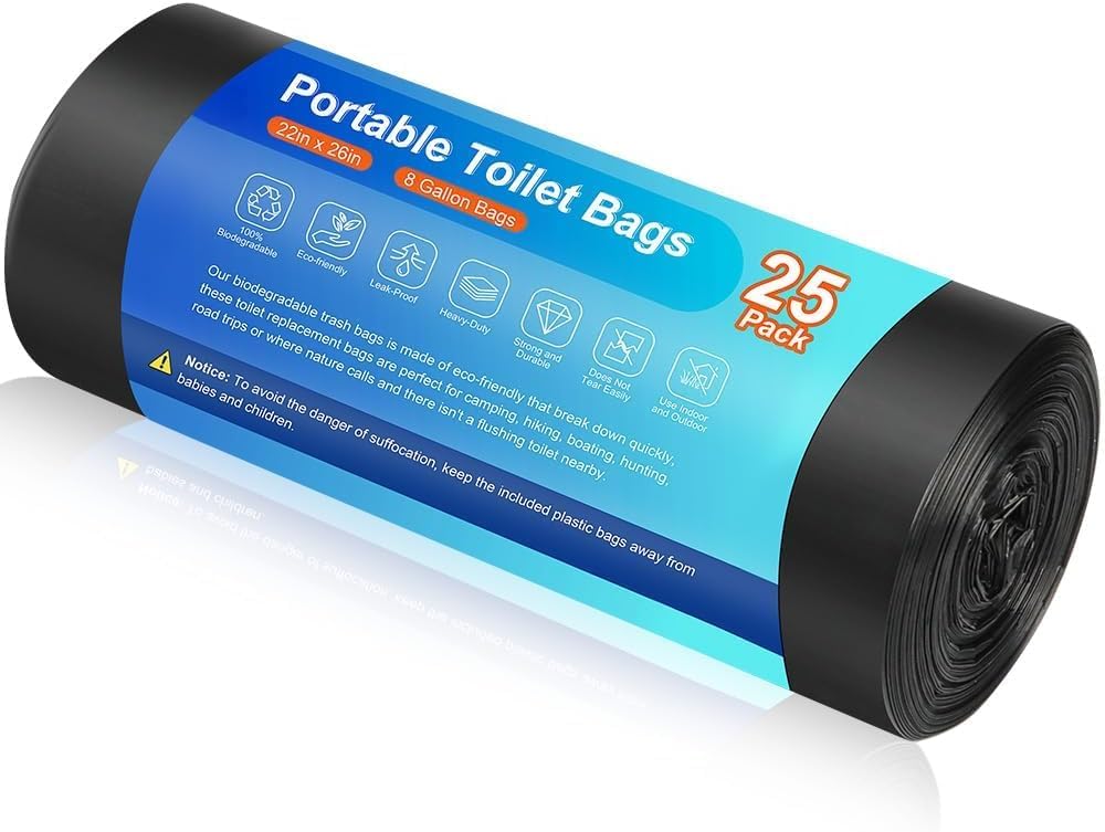 Biodegradable Camping Toilet Bags - Waste Disposal Simplified!