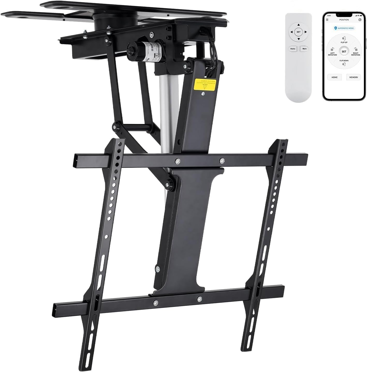 TOPSKY Electric Adjustable Flip Down TV Mount for 32 to 75 Inch TVs