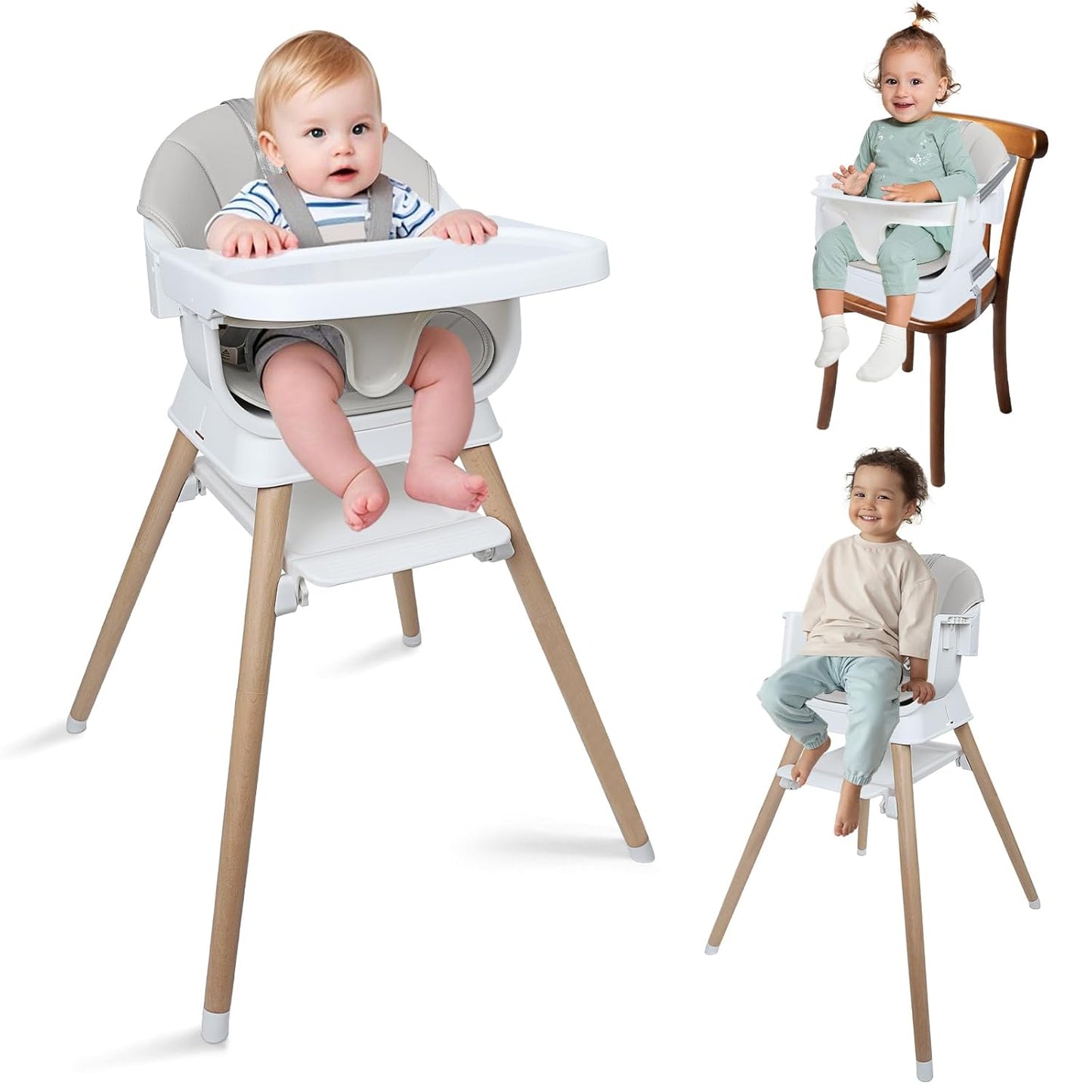 9 in 1 Convertible Baby High Chair for Feeding and Learning