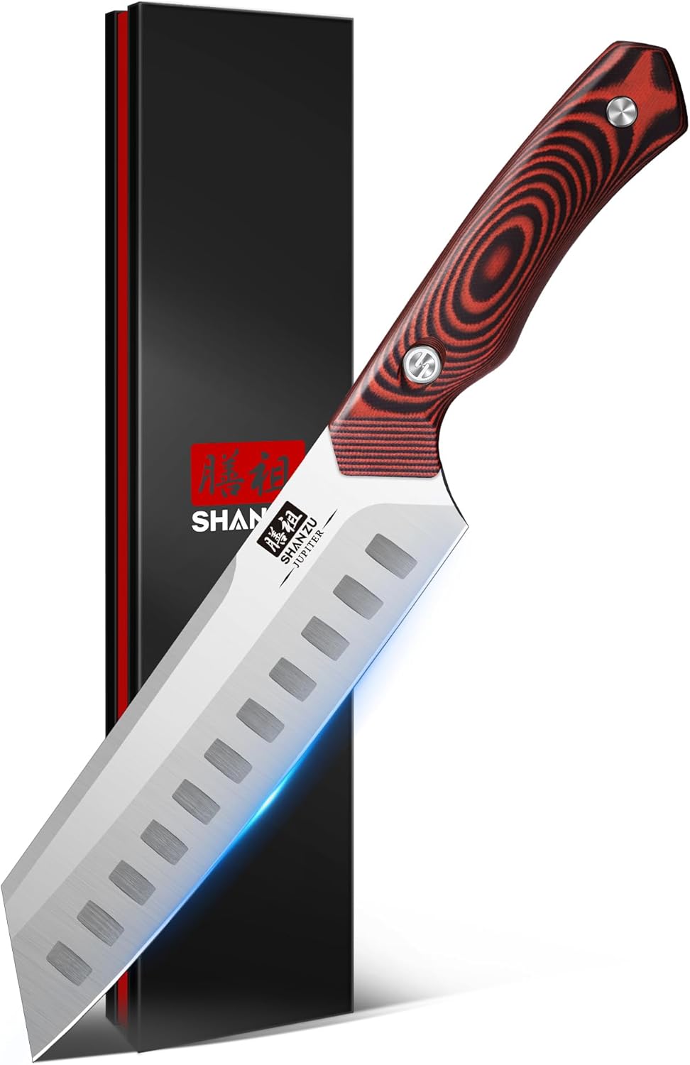 SHAN ZU Sushi Knife - Ultra Sharp 7 Inch Santoku Chef Knife