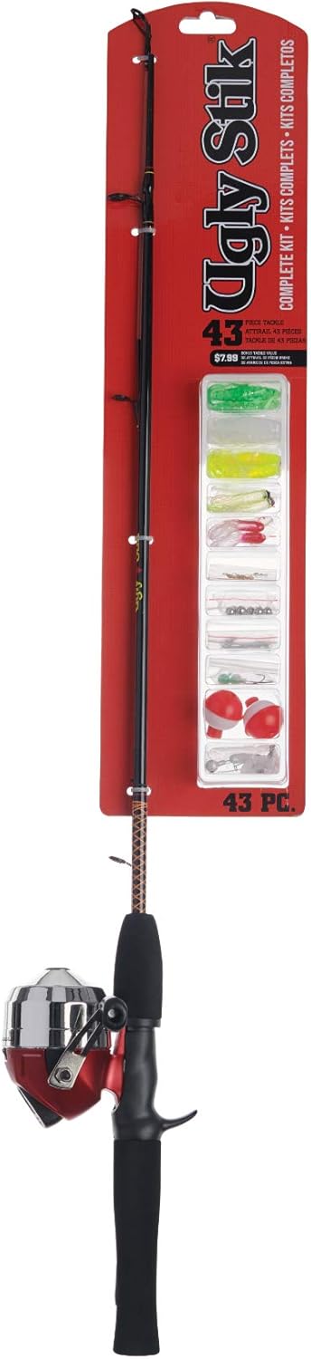 Ugly Stik Complete Fishing Set - Reel and Rod Kit