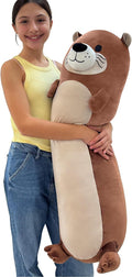 Tezituor Long Otter Plush Pillow 39.5in - Soft Giant Body Pillow