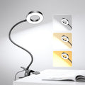 LED Desk Lamp Clip on Light with 3 Color Modes - Flexible 360