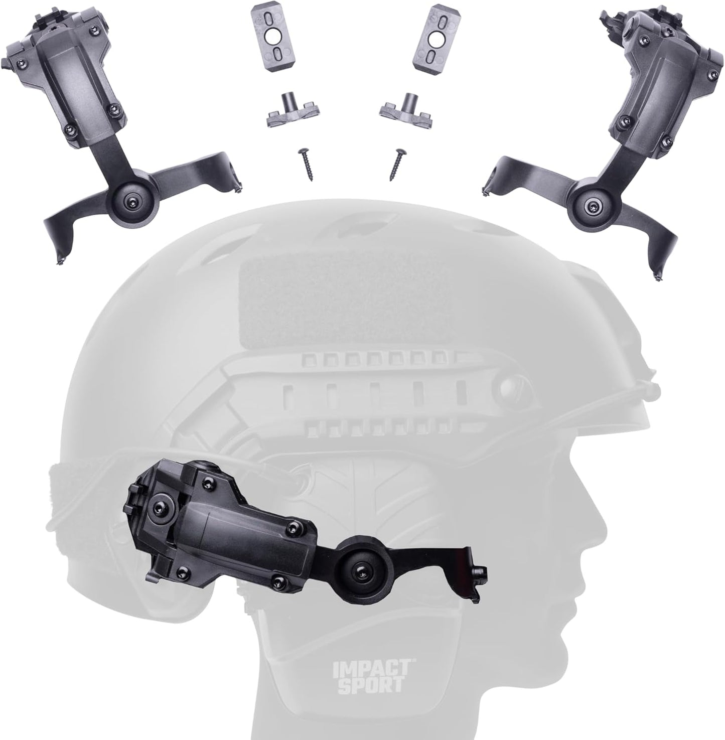 Tigrett ARC Rail Adapter for Helmets - Secure Tactical Headset Fit