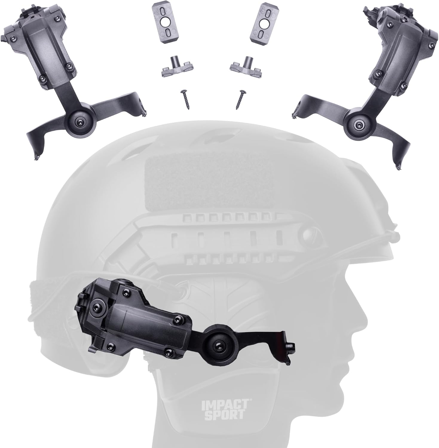 Tigrett ARC Rail Adapter for Helmets - Secure Tactical Headset Fit