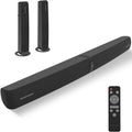 Sound Bar for Smart TV 90W Soundbar with Bluetooth and ARC - Clear