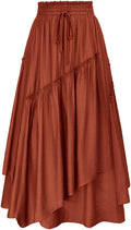 Scarlet Darkness Long Skirt Renaissance Pirate Maxi - Flowy A-line fit