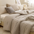 Oatmeal Twin/Twin XL Comforter Set for College - Cozy Dorm Essential