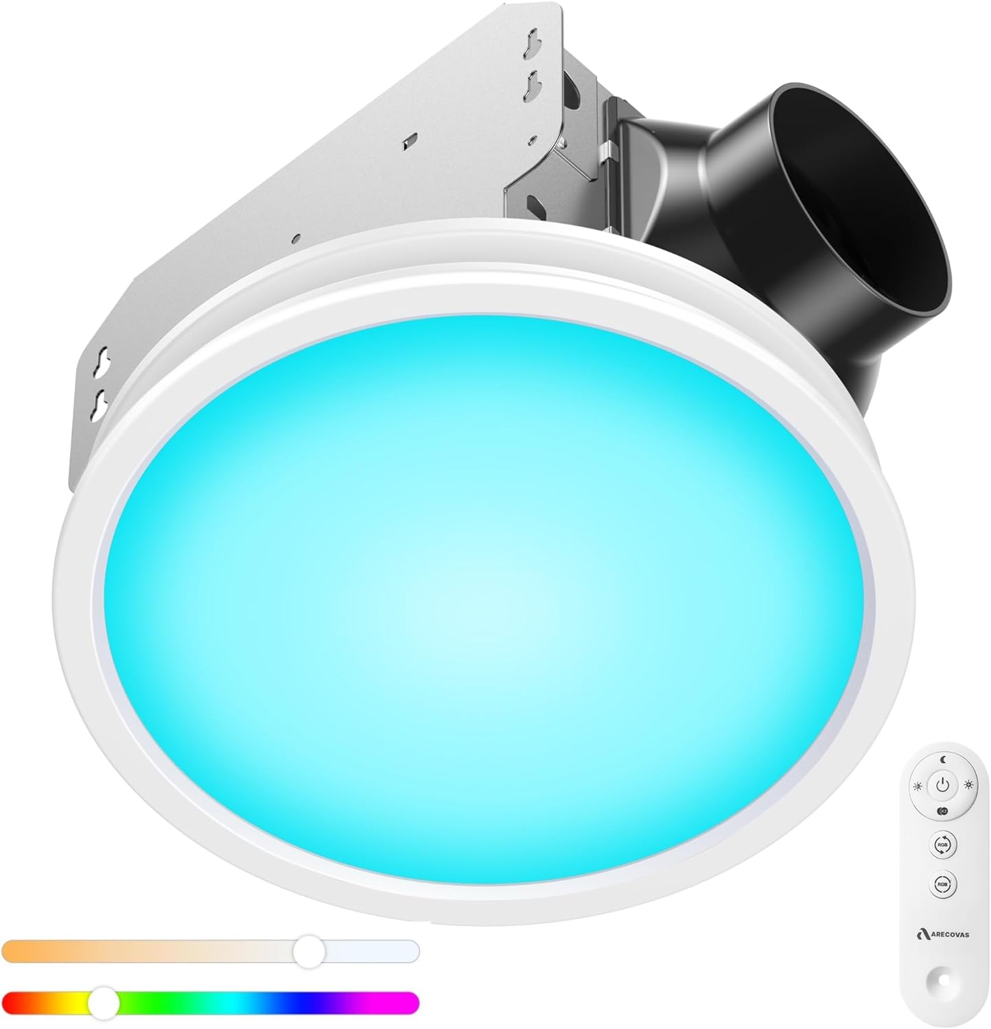 Bathroom Exhaust Fan with RGB Lights for Ultimate Comfort