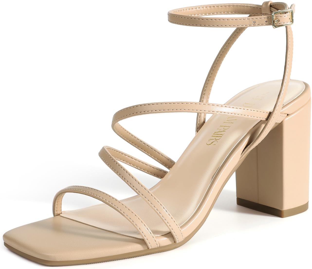 DREAM PAIRS Women's Chunky Block Heels for Weddings and Parties