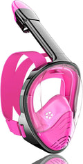 QingSong Full Face Snorkel Mask for Adults - 180 Degree Panoramic