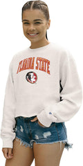 Florida State Seminoles Women's Cropped Crewneck Sweatshirt - Vintage