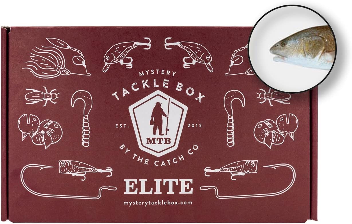 Mystery Tackle Box Elite Inshore Saltwater Kit | Target Redfish, Striped Bass & More!