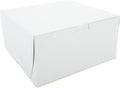 Southern Champion Tray 8 in x 8 in x 4 in Bakery Box - Clay-Coated