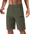 CRYSULLY Men's Hiking Cargo Shorts - Lightweight Quick Dry Comfort 90%