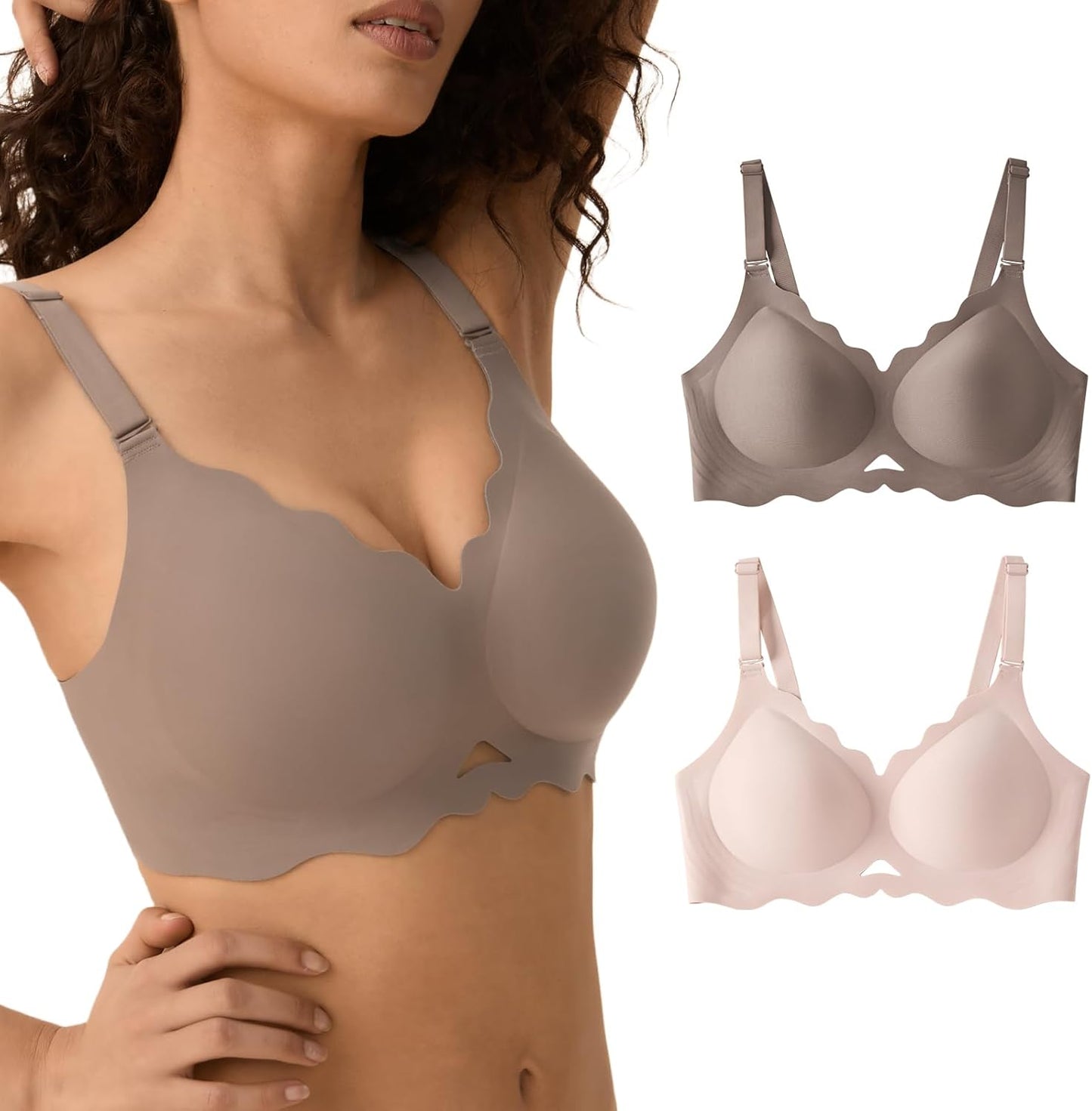 Jelly Bras for Women with Support - Wireless Comfort Bralette