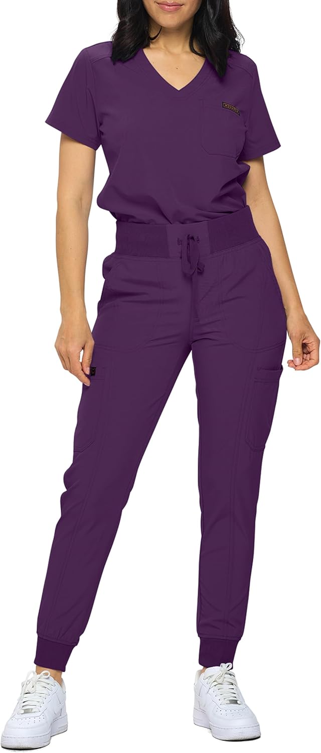 Monarch Uniforms Slim Fit Stretchy Scrubs for Women Joggers