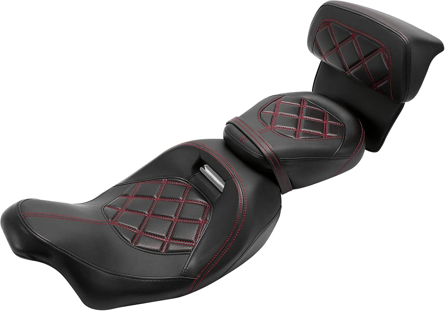 XFMT Motorcycle Low Profile Two-Piece Seat for Harley Touring