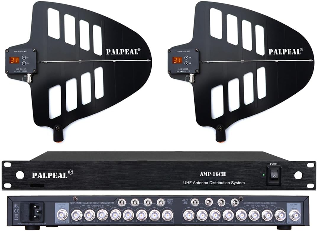AMP-16CH Wireless Antenna Distribution System for UHF Microphones