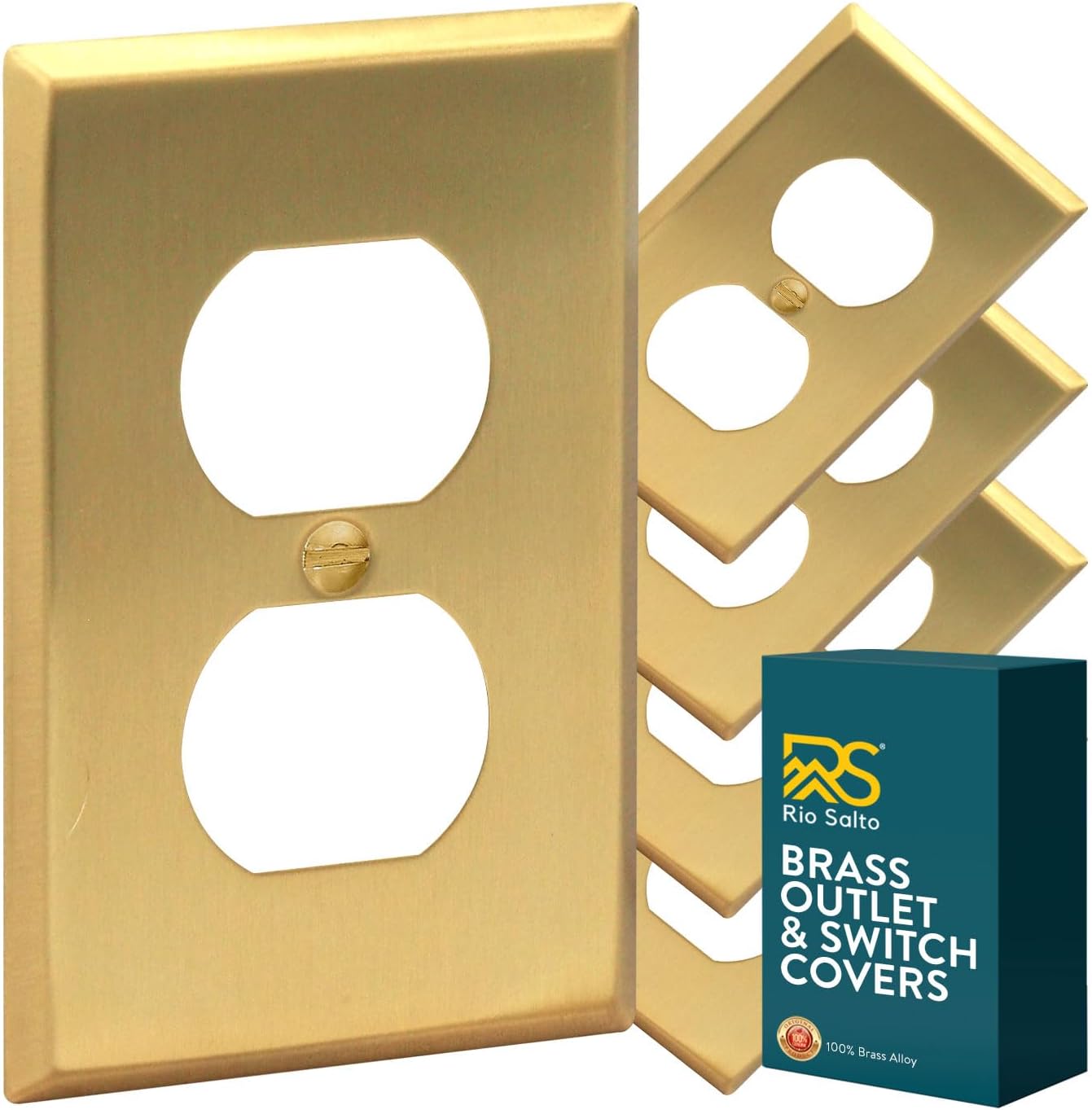 Brushed Brass Outlet Covers for Elegant Home Decor Upgrade