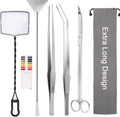7 in 1 Aquarium Aquascape Tool Kit 15 in - Extra Long Plant Tools