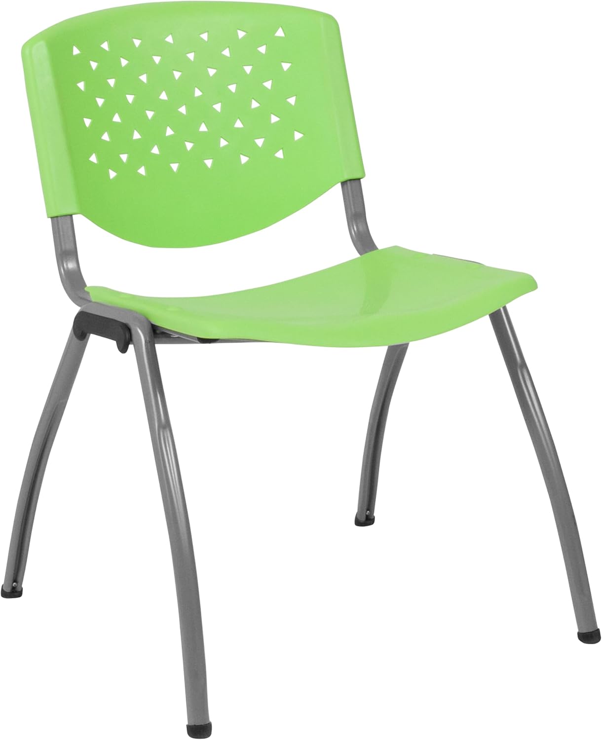 HERCULES Series Green Plastic Stack Chair with 880 lb Capacity