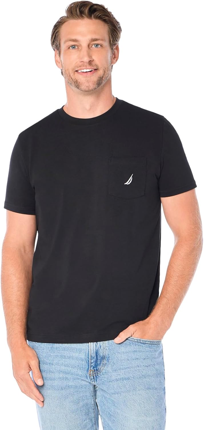 Nautica Men's Classic Fit Pocket T-Shirt for Everyday Comfort