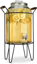 3 Gallon Glass Ice Cold Beverage Dispenser - Wide Mouth Party Server