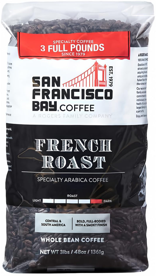 Premium Kosher French Roast Coffee, SF Bay, 3lb