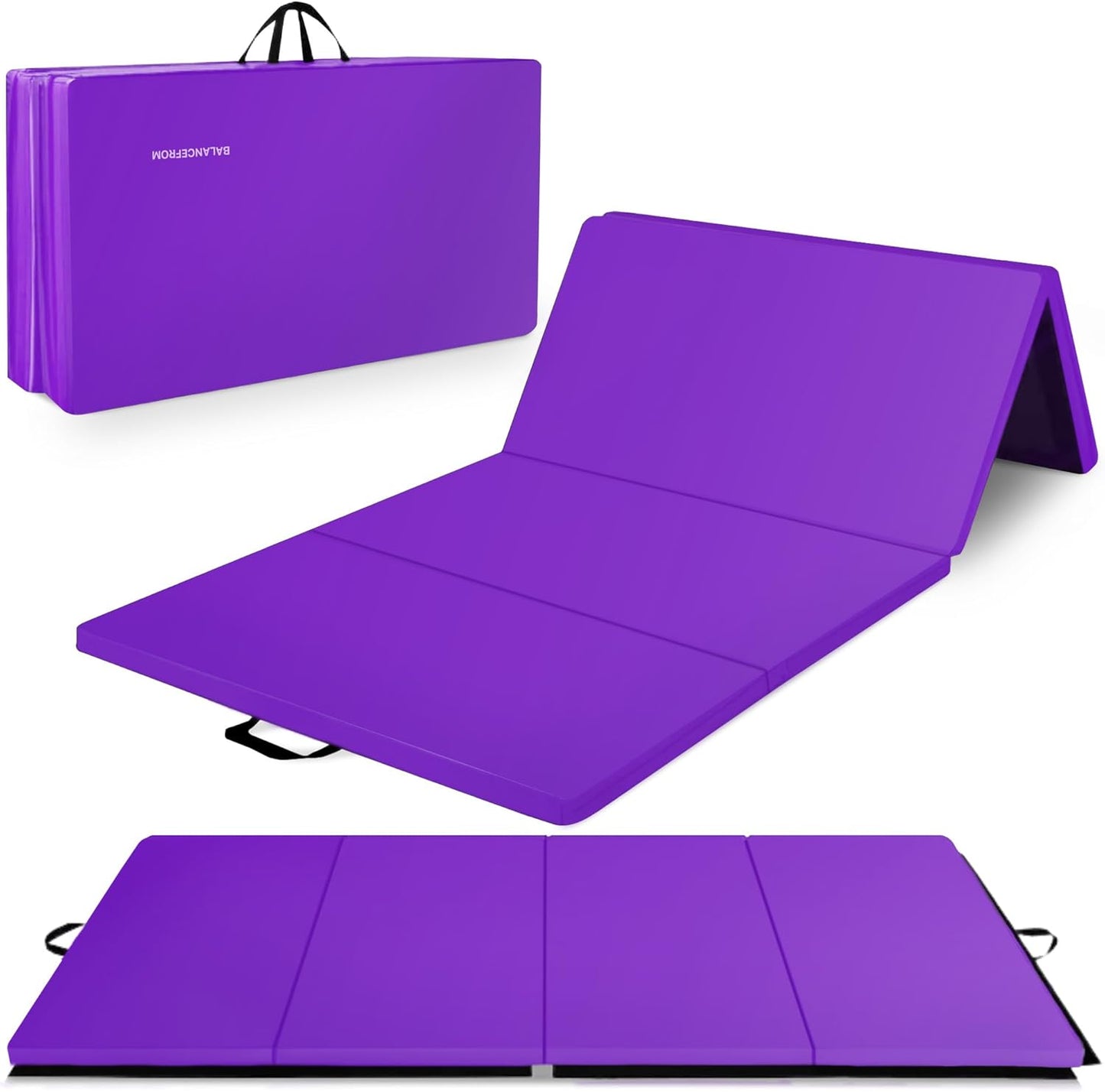 BalanceFrom 10x4 Feet Folding Gymnastics Mat for Home Workouts