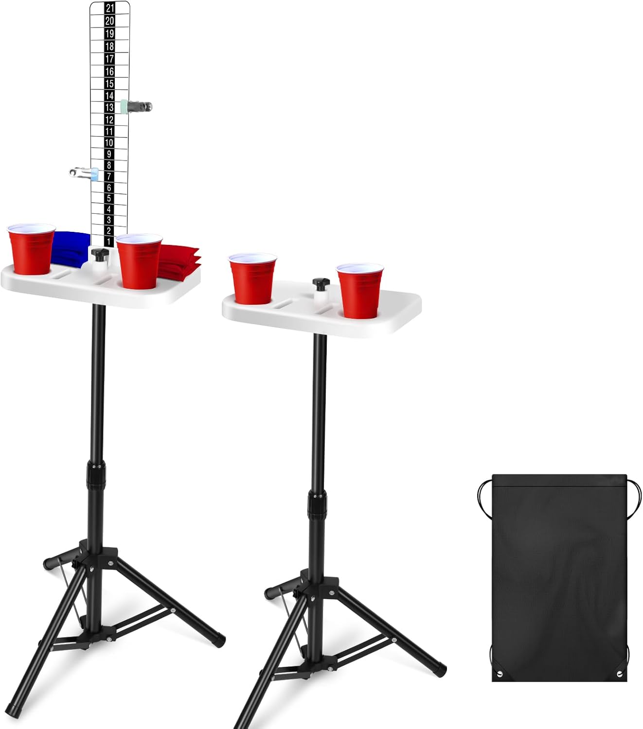 Teamaze Cornhole Scoreboard with Adjustable Height and Stability
