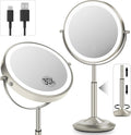 Makeup Mirror with Lights 1X/30X Magnifying - Height Adjustable Desk