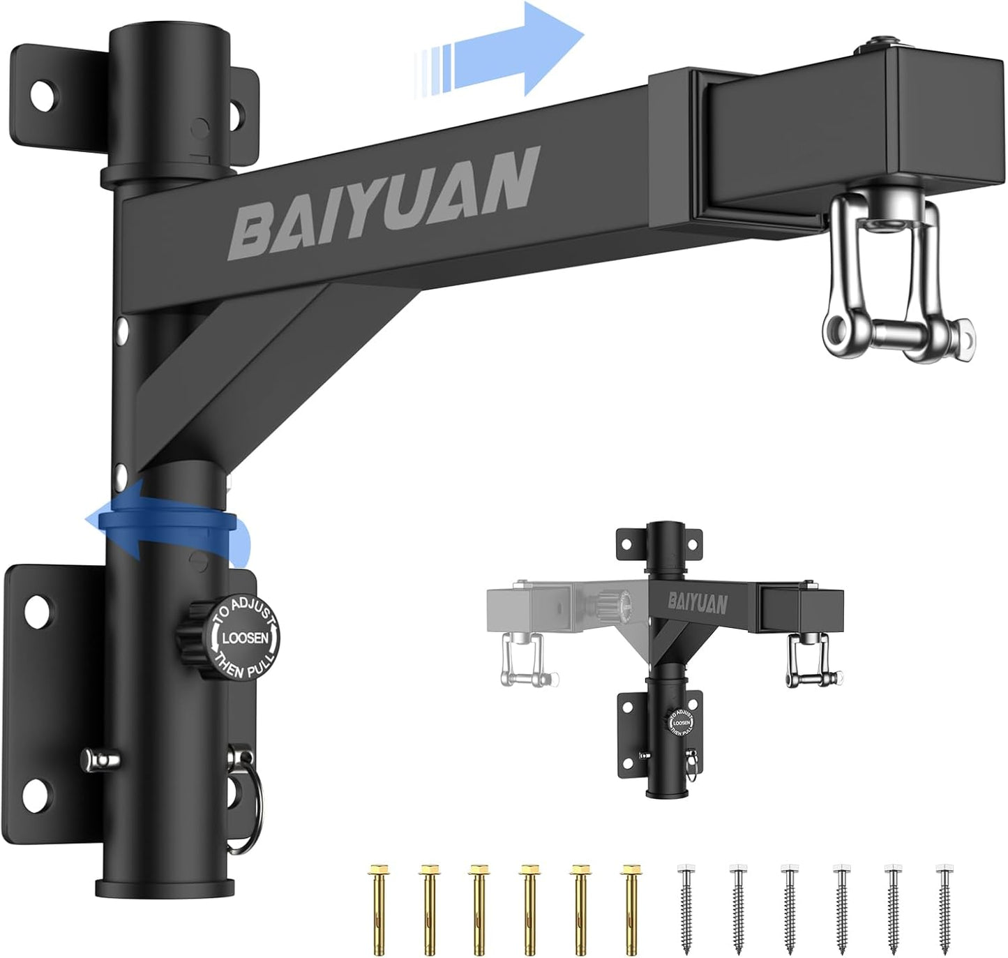 Adjustable Heavy-Duty Punching Bag Hanger - 800lb Capacity