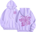 Pink Puff Hoodies For Teen Girls Trendy Flower Hoodies Preppy