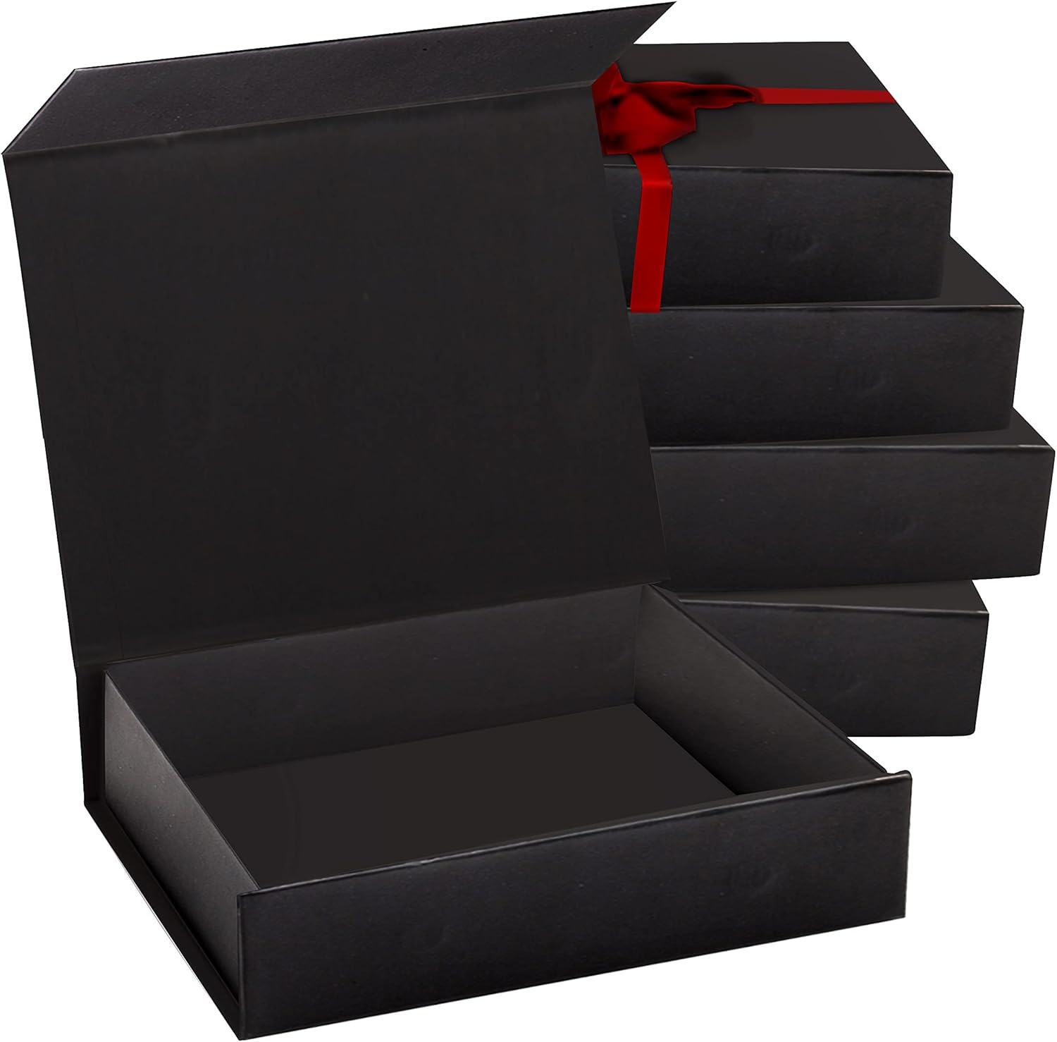 Magnetic Closure Black Gift Boxes by Purple Q Crafts - 10 Pack