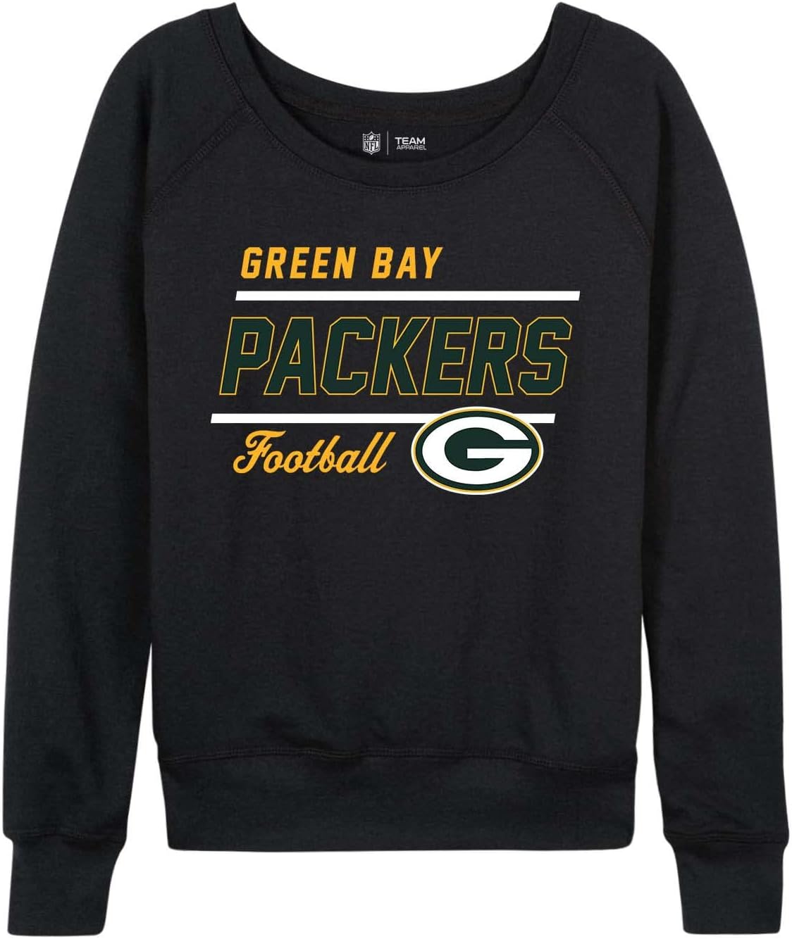 Green Bay Packers Womens Slouchy Crew Neck Pullover for Fans