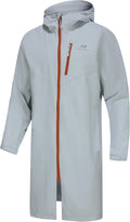 Rain Jacket for Men - Waterproof Breathable Long Raincoat with Hood